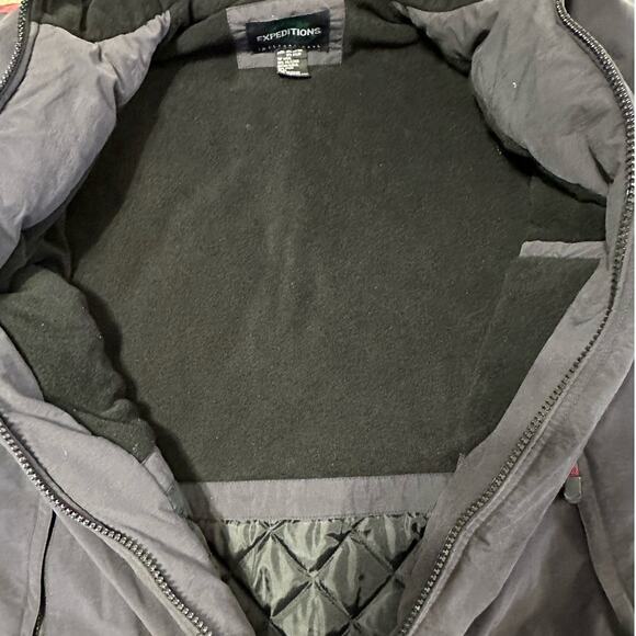 Vintage Expeditions International Gray Zip Front Insulated Parka Coat Size XL - Picture 3 of 8